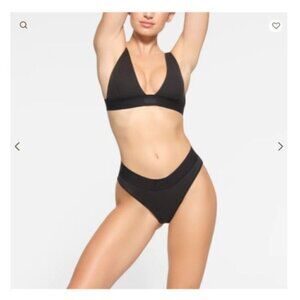 SKIMS Bundle Cotton Rib Briefs Bikini Size 3XL Sexy High Leg underwear